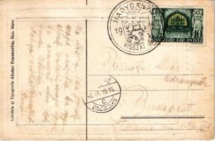 Nagybánya, Baia Mare; Vedere / látkép. Aladar Frankovits kiadása "Nagybánya visszatért 1940. Sz...