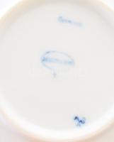 Meissen kínálótálca és tálka, jelzett, kis kopással, d: 13 cm, 34x12 cm