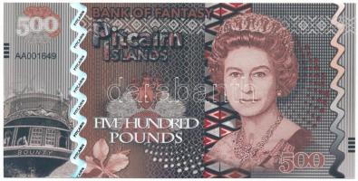 Pitcairn-szigetek DN 500P fantázia bankjegy T:AU Pitcairn Islands ND 500 Pounds fantasy banknote C:AU