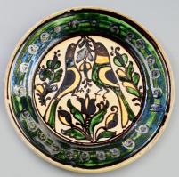 Páll Antal dísztál, jelzett, kis kopással, d: 25,5 cm