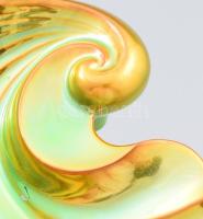 Zsolnay eozin mintás kagyló alakú kínáló, jelzett, hibátlan, 18x18 cm