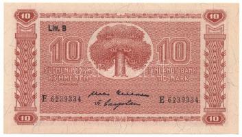 Finnország 1945. 10M T:AU Finland 1945. 10 Markka C:AU Krause P# 85