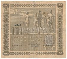 Finnország 1939. 100M T:VG Finland 1939. 100 Markka C:VG Krause P# 73