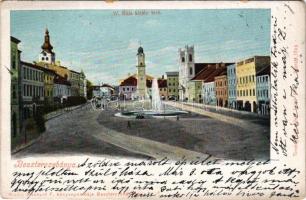 1900 Besztercebánya, Banská Bystrica; IV. Béla király tér. Machold F. kiadása / square (EM)