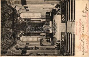 1903 Besztercebánya, Banská Bystrica; Borbála kápolna a vártemplomban, belső. Lechnitzky O. 178. / chapel in the castle church, interior (fl)