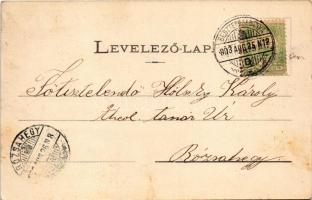 1903 Besztercebánya, Banská Bystrica; Borbála kápolna a vártemplomban, belső. Lechnitzky O. 178. / c...