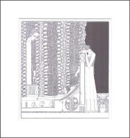 Kozma Lajos (1884-1948): Jelenet. Nyomat, papír, jelzés nélkül, paszpartuban, 22×20 cm
