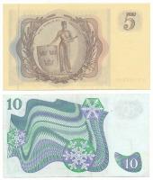 Svédország 1963. 5K + 1976. 10K T:UNC,F Sweden 1963. 5 Kronor + 1976. 10 Kronor C:F