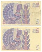 Svédország 1976. 5K (2xklf) T:AU-F Sweden 1976. 5 Kronor (2xdiff) C:AU-F