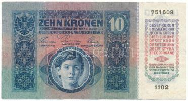 1915. 10K "1102 751608" T:F szép papír
Adamo K11