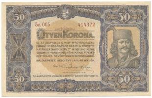 1920. 50K "Orell Füssli Zürich" nyomdahely jelöléssel, "5a 005 414372" T:XF Adamo K25