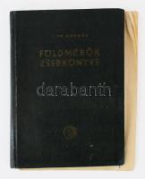 Lipp András: Földmérők zsebkönyve. Bp., 1959, Műszaki. Kiadói egészvászon-kötés.