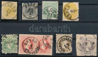 1850-1867 9 db bélyeg, köztük pár is