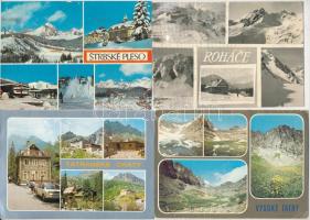 27 db MODERN Magas Tátra képeslap vegyes minőségben / 27 modern Vysoké Tatry postcards (High Tatras) in mixed quality