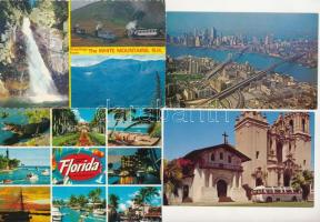 32 db MODERN postatiszta amerikai város képeslap / 32 modern unused American (USA) town-view postcards