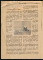 1921 Magyar Yacht. 1921. jan. 1. I. évf. 1. sz. A "Balatoni Yacht Club" hivatalos lapja. S...
