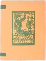 Tichy Gyula: Egy tusos üveg meséi. Bálint Aladár ekőszavával. Bp. 1909, Világosság-ny., 44 sztl. lev. Oldalszámozáson belül Tichy Gyula (1879-1920) festőművész, grafikus 36 egészoldalas tus-rajz reprodukciójával illusztrált, benne számos erotikus rajzzal. Az utolsó oldalon a Világosság Nyomda rajzos nyomdajegyével. A szecessziós stílusban illusztrált magyar könyvek kiemelkedő alkotása. Kiadói szecessziós, selyemszalaggal fűzött, illusztrált kiadói papírkötésben, Klein Ferenc és Társa - kötés, a borítón kis szakadással, de egyébként jó állapotban.