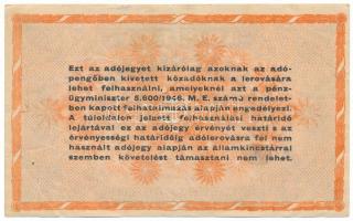 1946. 100.000.000AP vízjel nélkül, rajta kézírásos megjegyzés T:F
Adamo P55A