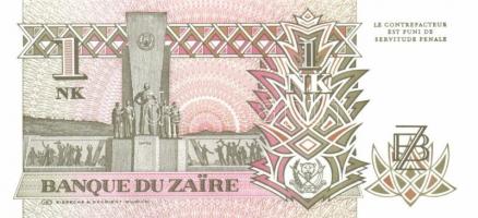 Zaire 1993. 1K (6x) egymás utáni ill. közeli sorszámokkal T:I