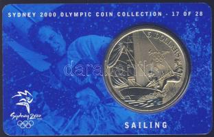 Ausztrália 2000. 5$ "Vitorlázás" díszkiadásban, tanúsítvánnyal T:BU