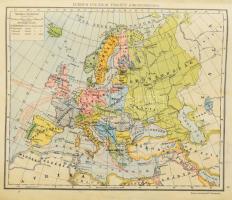 cca 1930 2 db iskolai földrajzi atlasz: Népiskolai atlasz. Szerk. Cholnoky Jenő dr. et al. Bp., Magy...