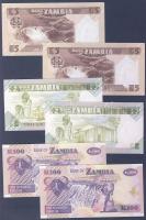 Zambia 6db (3klf) modern bankjegy T:I