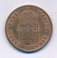 1848. 1kr Cu T:AU,XF patina, ph.
Adamo B1