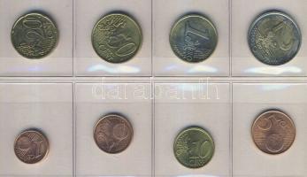 Luxemburg 2002. 1c, 2c, 5c, 10c, 20c, 50c, 1€, 2€ forgalmi sor T:1/2,2