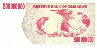 Zimbabwe 2007. 100$ + 500.000.000$ (5x) közeli sorszámokkal T:I