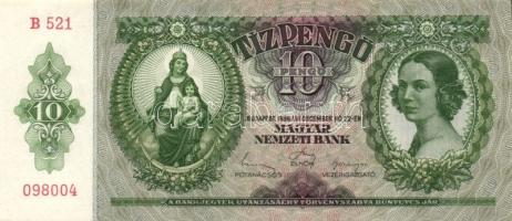 1936. 10P (4x) egymásutáni sorszámokkal T:I