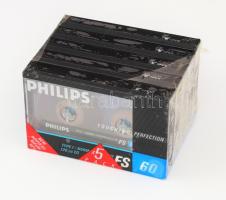 5 darab Philips kazetta, bontatlan csomag