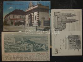 6 db magyar városképes lap az 1900-as évek első feléből