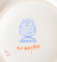 Herendi Apponyi lila mintás váza, jelzett, hibátlan, m: 12 cm