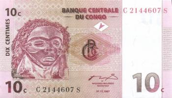Kongó 5db (2klf) modern bankjegy T:I(többség),I-(1db)