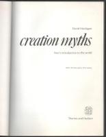 David Maclagan: Creation Myths. Man's Introduction to the World. (London, 1989), Thames and Hud...