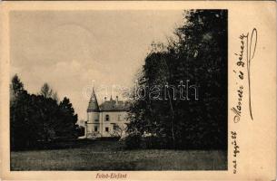 Felsőelefánt, Szent János Elefánt, Nyitra-Szent-János, Oberelefant, Horné Lefantovce; kastély. Huszár István kiadása (Nyitra) / castle (EK)