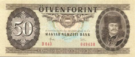 1983. 50Ft (2x) egymásutáni sorszámmal + 1986. 50Ft (1x) T:II+