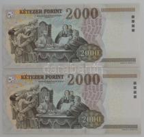 2010. 2000Ft "CB" (2x) T:F szép papír
Krause P#198
