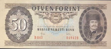 1983. 50Ft (2x) egymásutáni sorszámmal + 1986. 50Ft (1x) T:II+