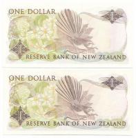 Új-Zéland 1981-1992. 1$ (2xklf) T:AU,F New Zealand 1981-1992. 1 Dollars (2xdiff) C:AU,F Krause 169