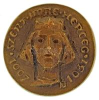 Nagy István János (1938-) DN "Szent Imre herceg - 1007-1031 / Una Caritate Una Regula Similibusque Vivamus Moribus - Charta Caritatis" kétoldalas öntött bronz emlékérem (50mm) T:XF