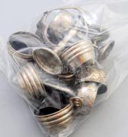 Vegyes ezüstözött és alpakka tárgy tétel.