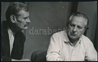 1965 Páger Antal (1899-1986) színész a Húsz óra című film egy jelenetében, fotó, 5,5×8,5 cm