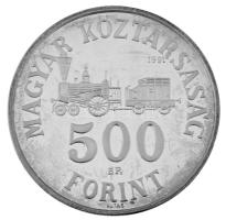 1991. 500Ft Ag "Széchenyi István" dísztokban T:AU (eredetileg PP) Adamo EM122