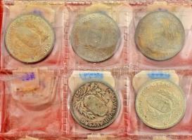 1926-1939. 1P Ag (5xklf) teljes sor, kisalakú berakóban T:AU,XF (1927-es F) patina Adamo P6