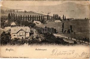 1904 Balatonboglár, Balaton part, nyaralók, villák. Kampmann H. kiadása (EM)