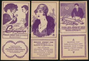3 db Rigler József Ede Papírneműgyár Rt. számolócédula