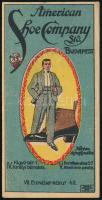 cca 1910 American Shoe Company Ltd. Budapest számolócédula