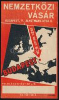 1931 Budapesti Nemzetközi Vásár (BNV) számolócédula