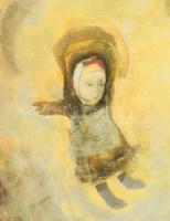 Csáki Róbert (1964-): Üveggolyók. Olaj, vászon, jelzett 100x100 cm